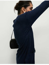 Marks & Spencer Dugi rebrasti kardigan bez zatvaranja Marks & Spencer морска плава