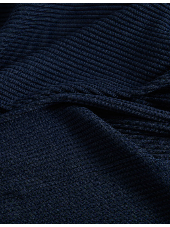 Marks & Spencer Dugi rebrasti kardigan bez zatvaranja Marks & Spencer морска плава