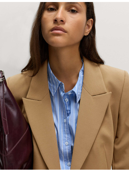 Marks & Spencer Uski kepani sako sa sužavanjem u struku Marks & Spencer smeđa