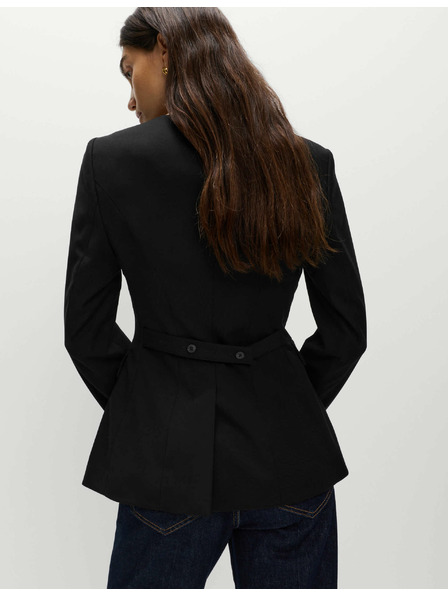 Marks & Spencer Jakna bez ovratnika Marks & Spencer crna