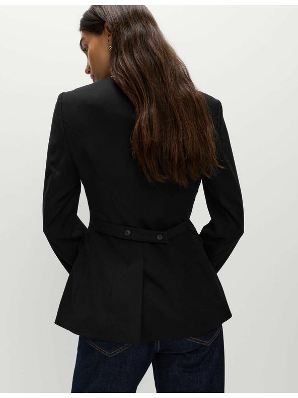 Marks & Spencer Jakna bez ovratnika Marks & Spencer crna