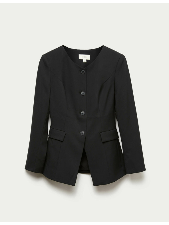 Marks & Spencer Jakna bez ovratnika Marks & Spencer crna
