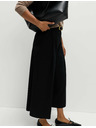 Marks & Spencer Tkana nabrana hlačasta suknja s širokim nogavicama Marks & Spencer crna