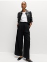 Marks & Spencer Hlače sa naborima i širokim nogavicama Marks & Spencer crna
