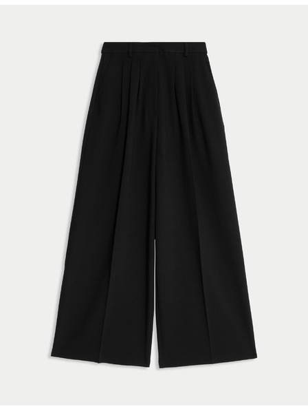 Marks & Spencer Hlače sa naborima i širokim nogavicama Marks & Spencer crna