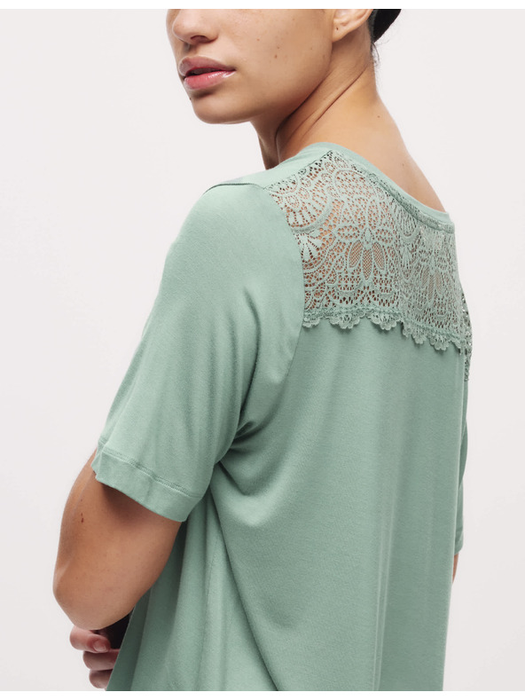 Marks & Spencer Pidžama top s čipkastim detaljima Marks & Spencer zelena