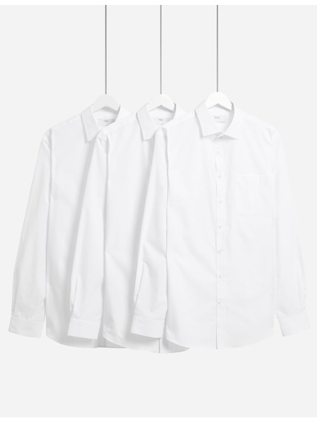 Marks & Spencer Trodijelni set muške bijele košulje Marks & Spencer