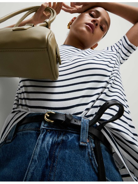 Marks & Spencer Marks & Spencer plavo-bijela ženska majica na pruge