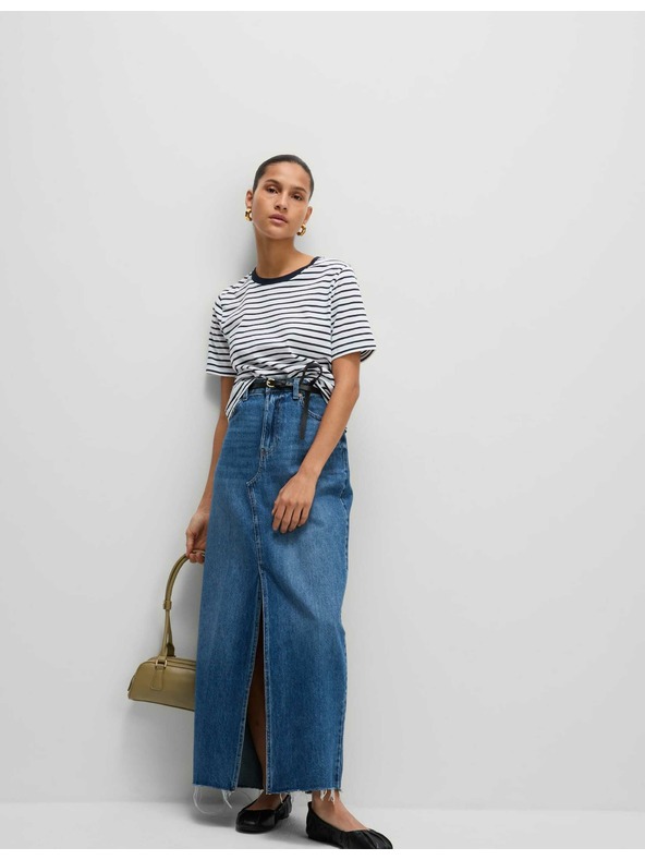 Marks & Spencer Marks & Spencer plavo-bijela ženska majica na pruge