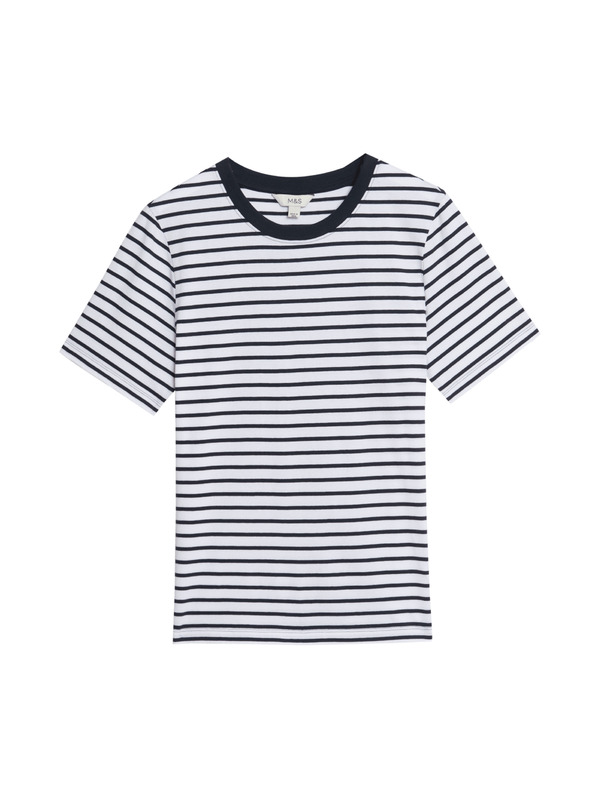 Marks & Spencer Marks & Spencer plavo-bijela ženska majica na pruge