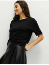 Marks & Spencer Labava majica od pamuka i modala Marks & Spencer crna