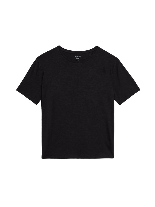 Marks & Spencer Labava majica od pamuka i modala Marks & Spencer crna