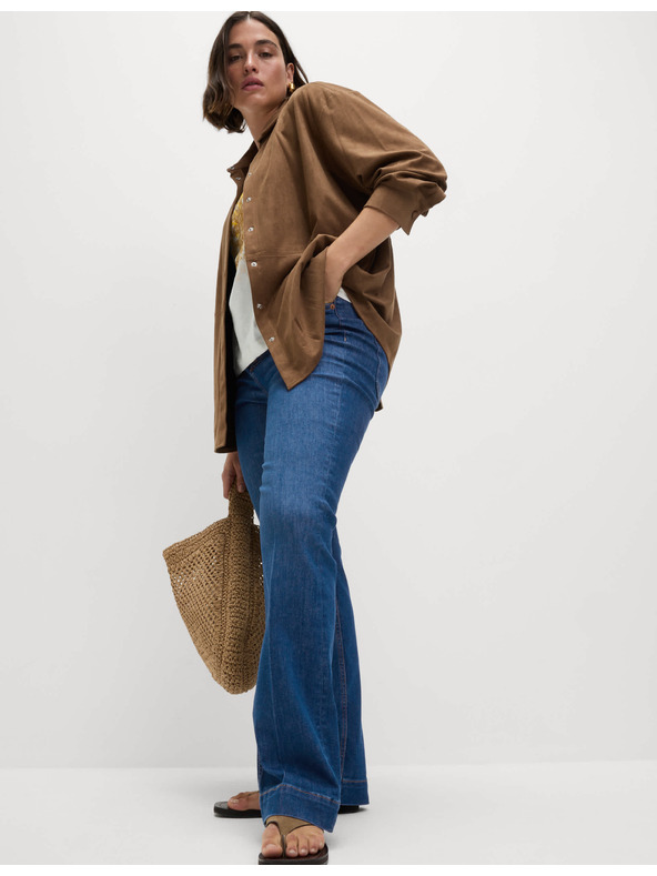 Marks & Spencer Marks & Spencer tamnoplave traperice visokog struka za žene