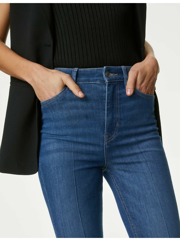 Marks & Spencer Marks & Spencer tamnoplave traperice visokog struka za žene