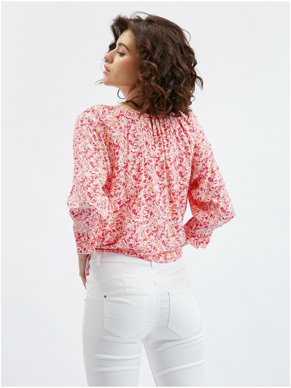 Orsay Ružičasto-narančasta ženska bluza cvjetnog uzorka ORSAY