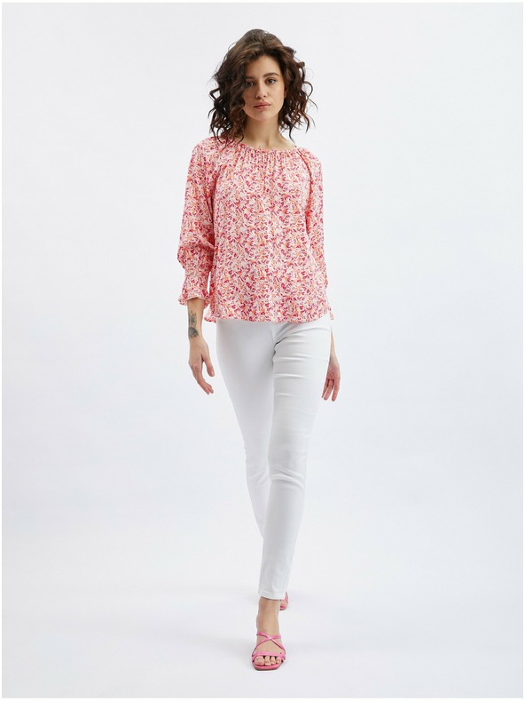 Orsay Ružičasto-narančasta ženska bluza cvjetnog uzorka ORSAY