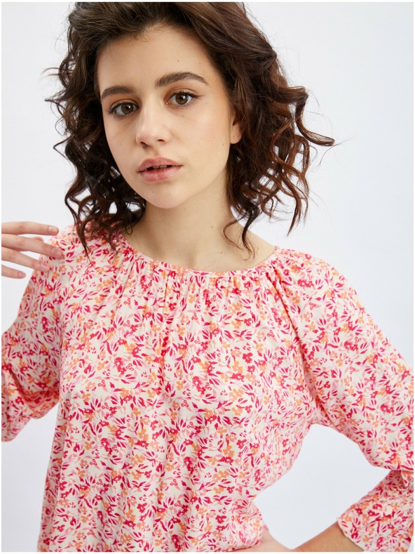 Orsay Ružičasto-narančasta ženska bluza cvjetnog uzorka ORSAY