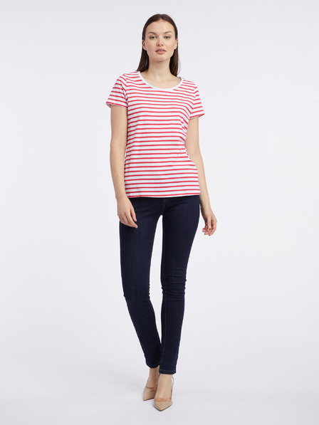 Orsay Bijelo-crvena prugasta ženska majica ORSAY