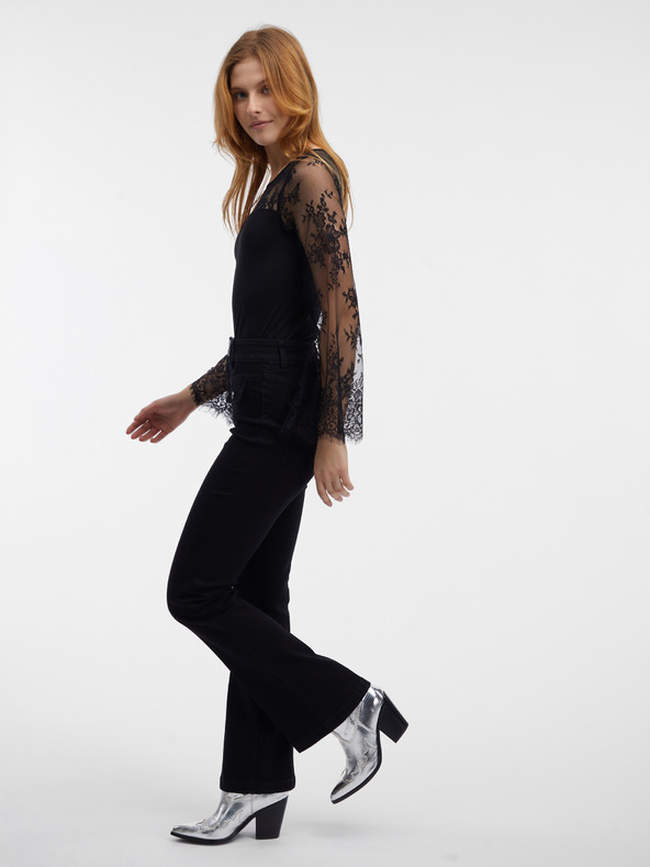 Orsay Crni ženski čipkasti body ORSAY