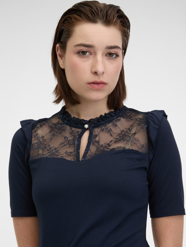 Orsay Tamnoplava ženska majica s ORSAY čipkom