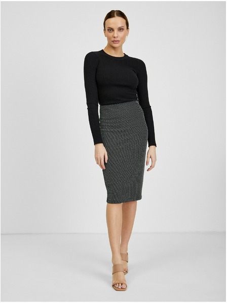 Orsay Bijelo-crna ženska suknja s uzorkom ORSAY