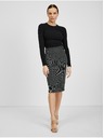 Orsay Bijelo-crna ženska suknja s uzorkom ORSAY