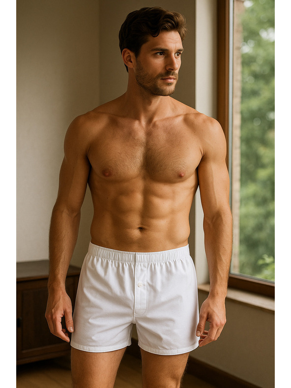 Celio Bijele muške kratke hlače Celio Jiwosolid