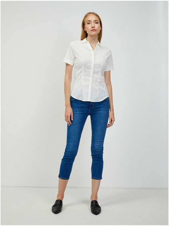 Orsay Krem košulja s kratkim rukavima ORSAY