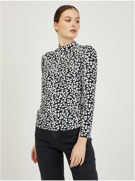 Orsay Bijelo-crna ženska majica s uzorkom ORSAY Paisy