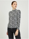 Orsay Bijelo-crna ženska majica s uzorkom ORSAY Paisy