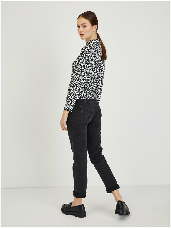 Orsay Bijelo-crna ženska majica s uzorkom ORSAY Paisy