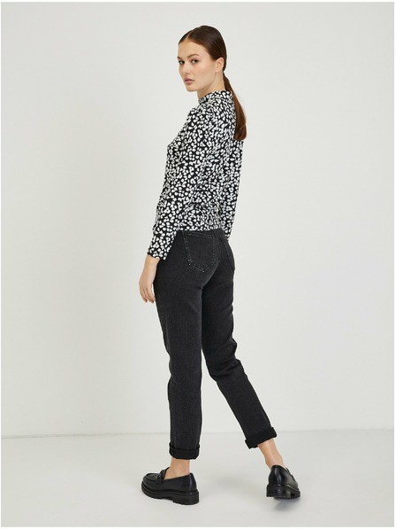 Orsay Bijelo-crna ženska majica s uzorkom ORSAY Paisy