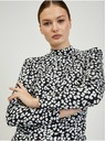 Orsay Bijelo-crna ženska majica s uzorkom ORSAY Paisy