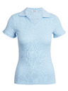 Orsay Svjetloplava ženska rebrasta polo majica ORSAY