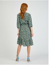 Orsay Zelena ženska haljina s uzorkom na vezanje ORSAY