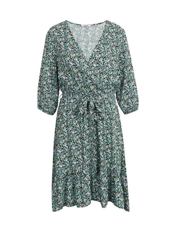 Orsay Zelena ženska haljina s uzorkom na vezanje ORSAY