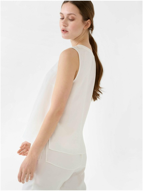 Orsay Bijela majica bez rukava ORSAY