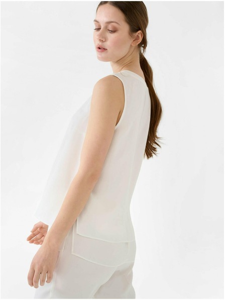 Orsay Bijela majica bez rukava ORSAY