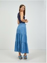 Orsay Plava duga suknja od trapera s volanima ORSAY