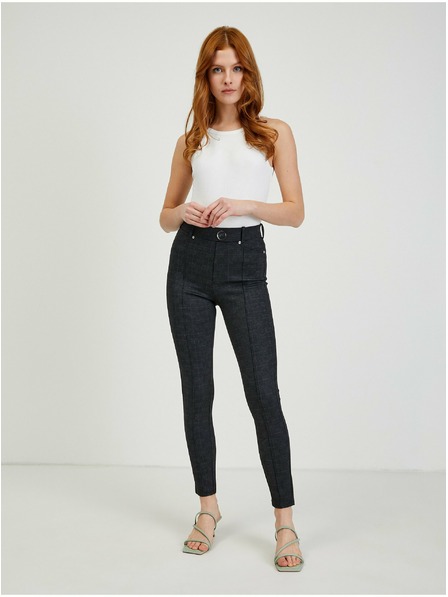 Orsay Tamnosive ženske karirane hlače ORSAY