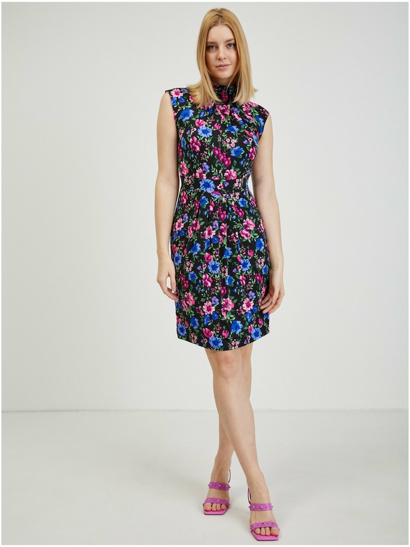 Orsay Crna ženska uska haljina cvjetnog uzorka ORSAY