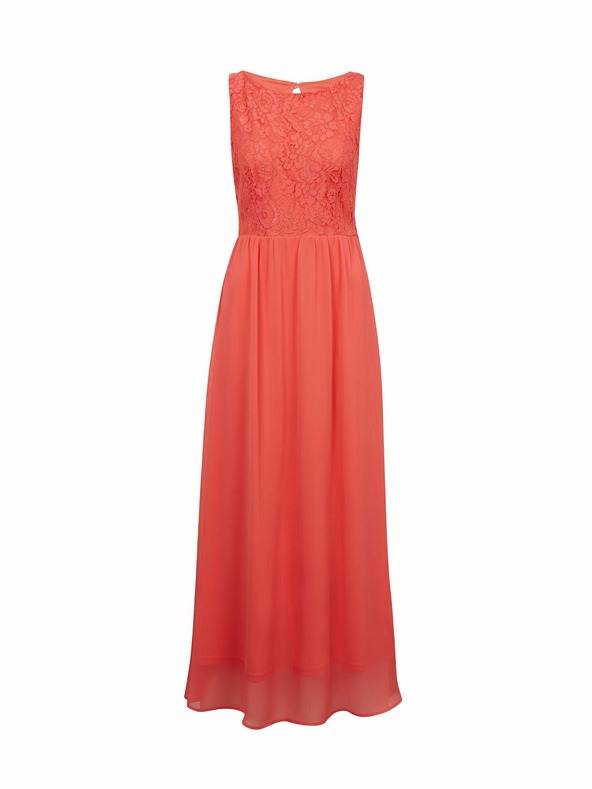 Orsay Ružičasta ženska duga čipkasta haljina ORSAY