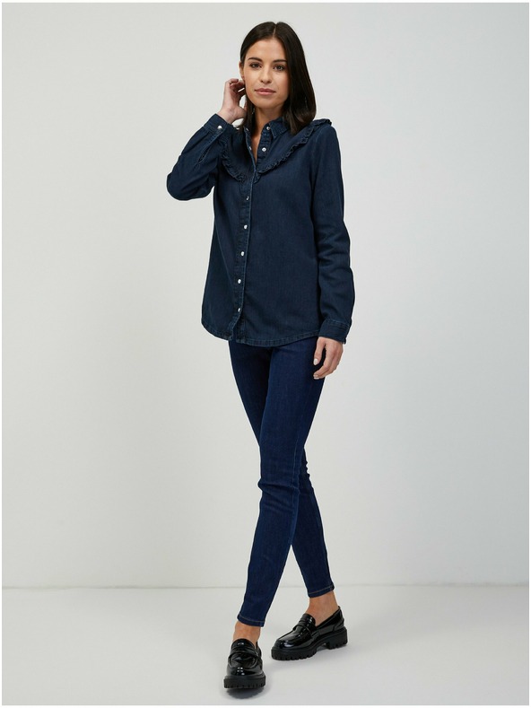 Orsay Tamnoplava košulja od trapera ORSAY