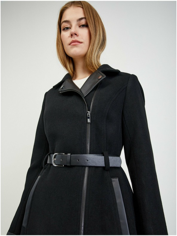 Orsay Crni ženski zimski kaput s primjesom vune ORSAY