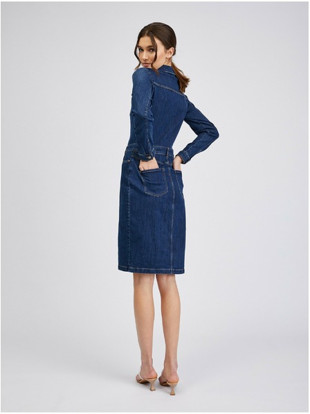 Orsay Tamnoplava ženska haljina od trapera ORSAY