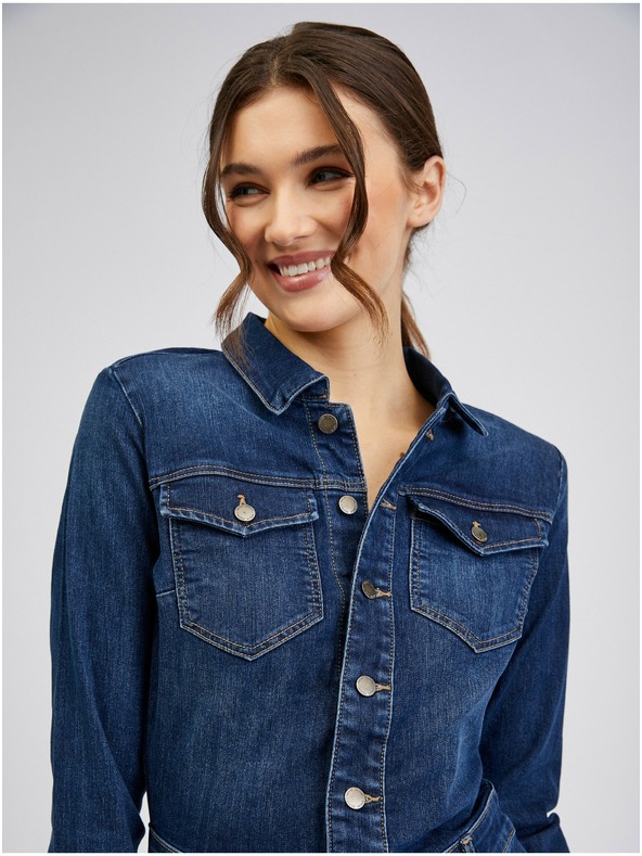 Orsay Tamnoplava ženska haljina od trapera ORSAY