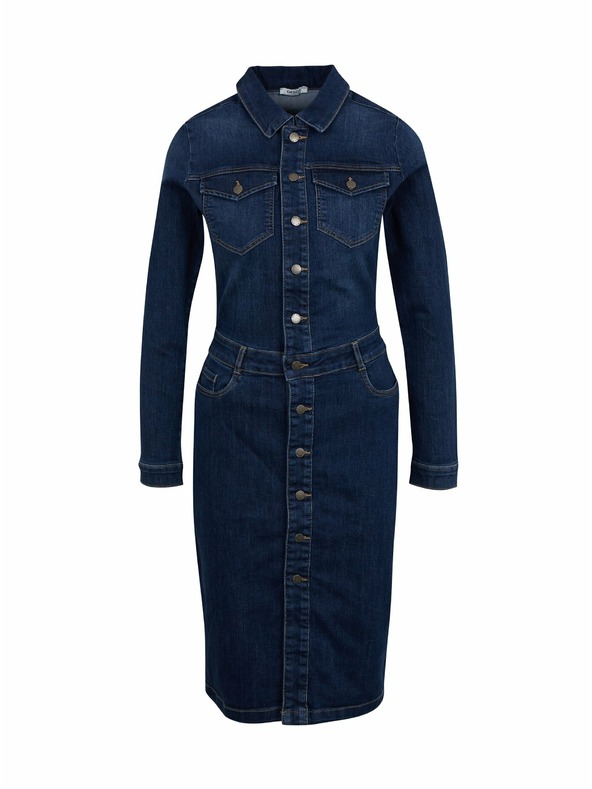 Orsay Tamnoplava ženska haljina od trapera ORSAY