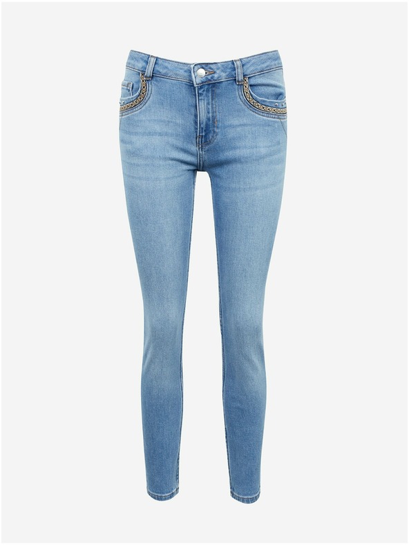 Orsay Svjetloplave skraćene traperice uskog kroja ORSAY