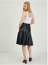 Orsay Crna ženska suknja od umjetne kože ORSAY