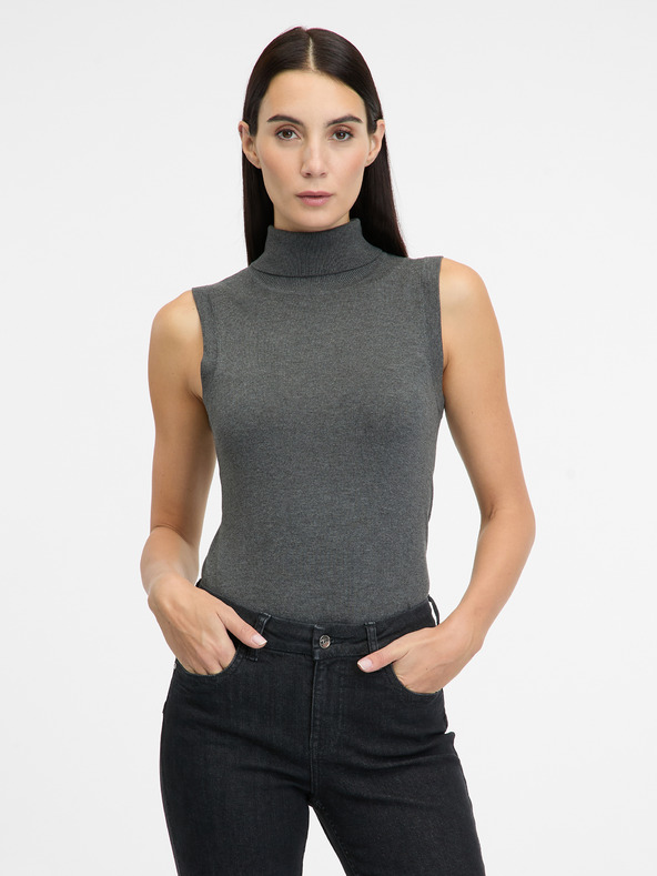 Orsay Sivi ženski džemper s dolčevitom ORSAY